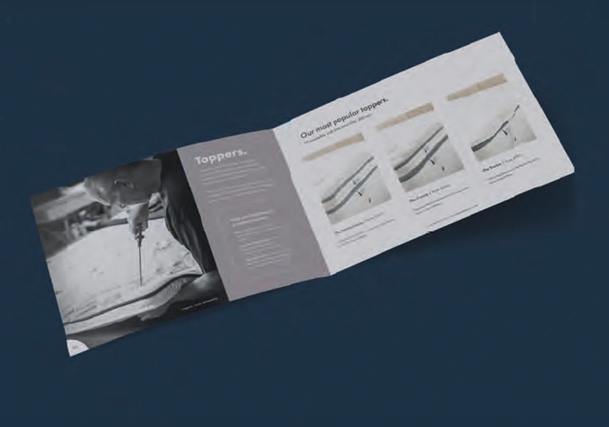 Naturalmat's previous catalogue: toppers spread