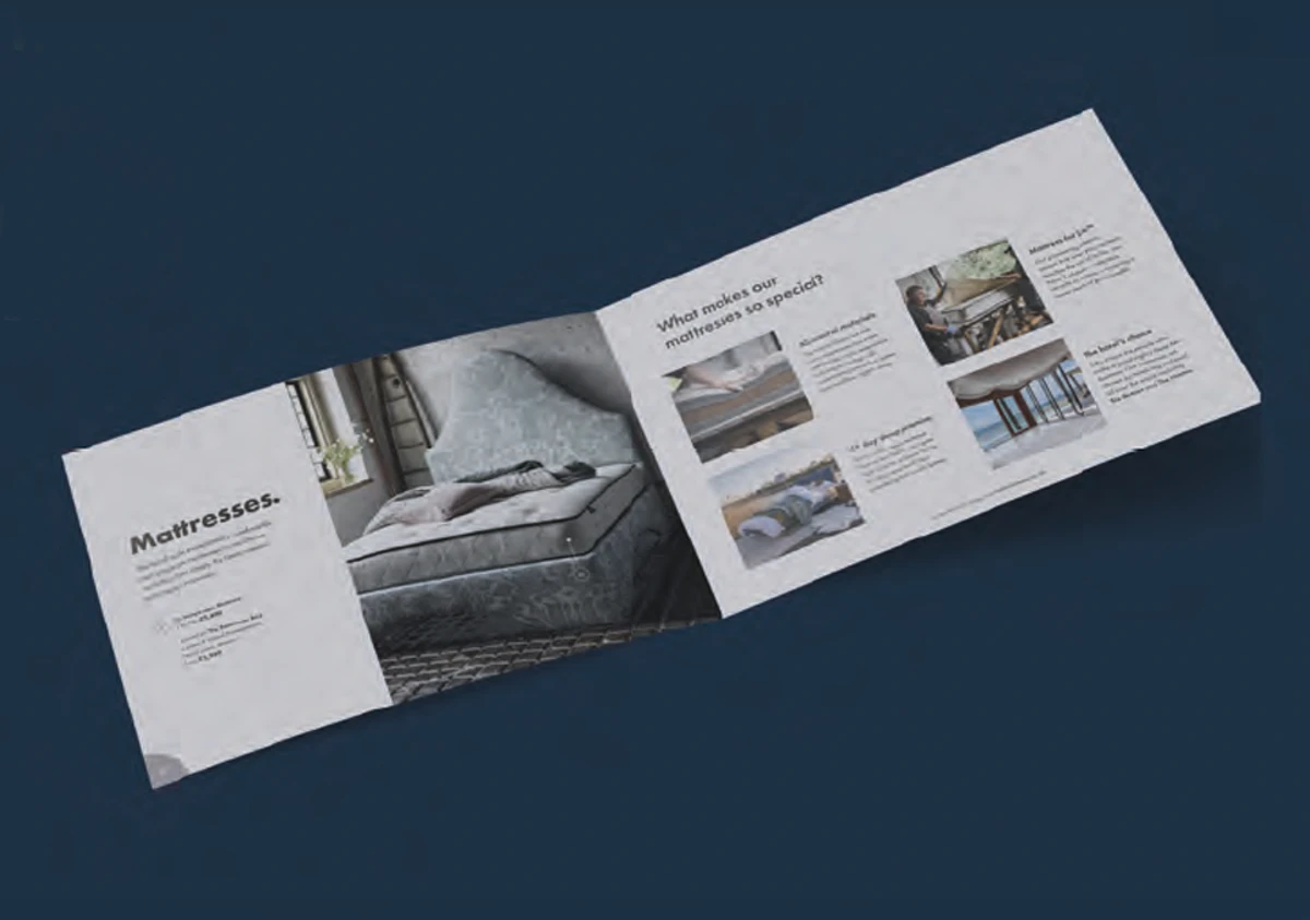 Naturalmat's previous catalogue: mattresses spread