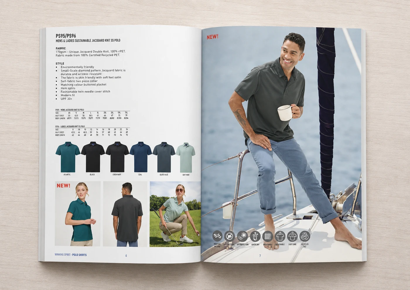 Original Winning Spirit catalogue spread with no headline or on-page authority